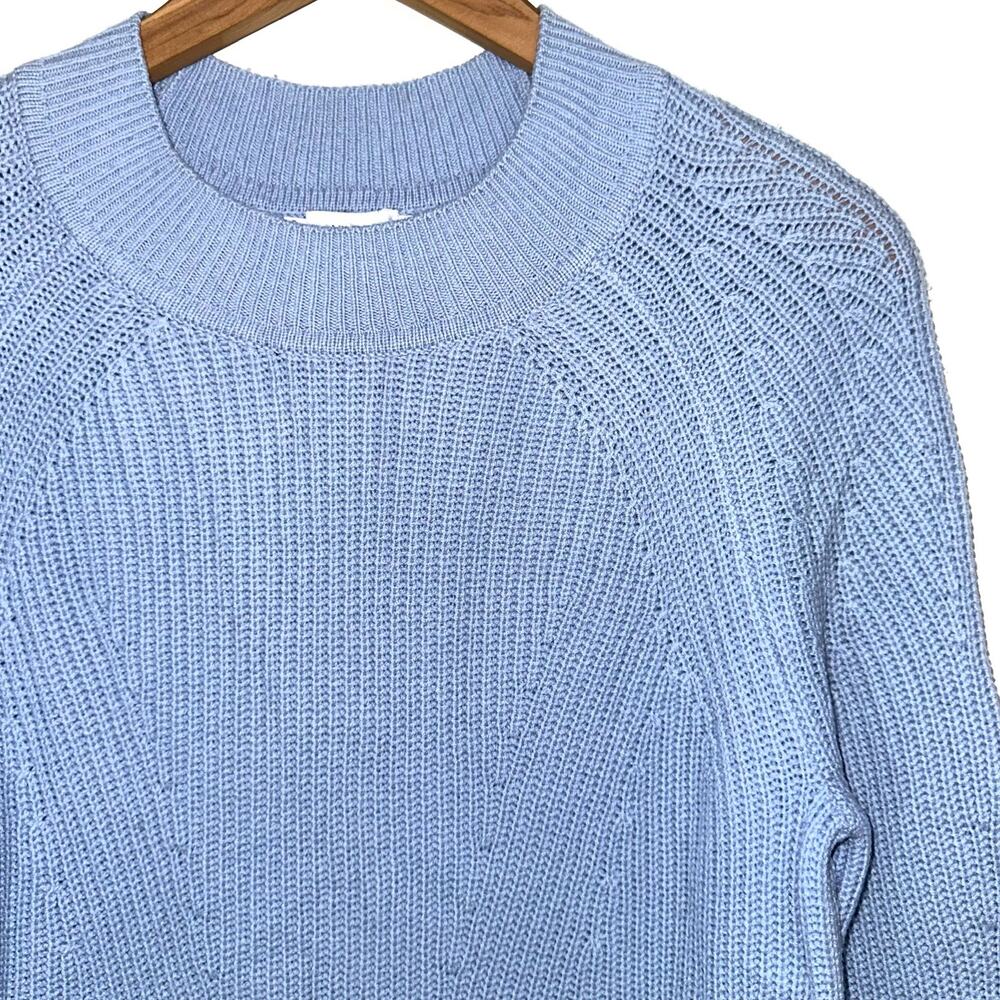 Vince Directional Ribbed Wool Cashmere Blend Crewneck Sweater Size Small - Picture 3 of 15